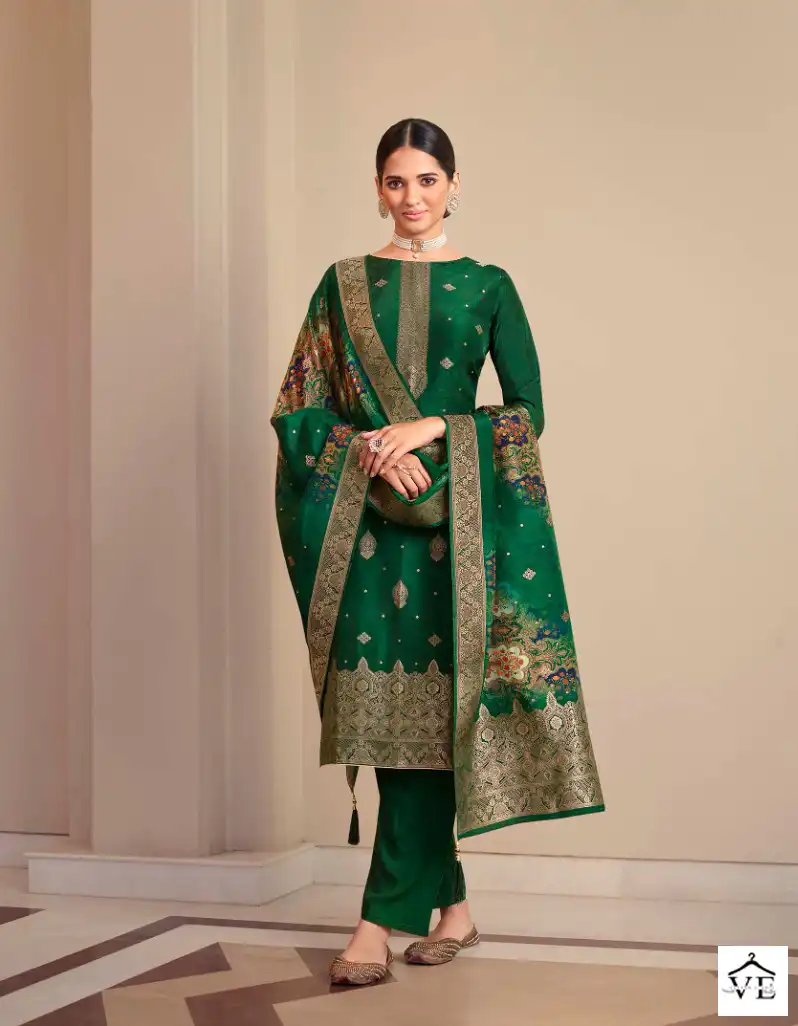 Zisa Arshi Vol 2 Dola Jacquard Wholesale Salwar Suit Catalog — Wholesale Salwar Suits, MPA wholesale from Surat - Gallery Image 3