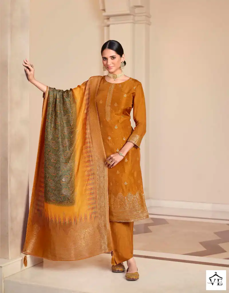 Zisa Arshi Vol 2 Dola Jacquard Wholesale Salwar Suit Catalog — Wholesale Salwar Suits, MPA wholesale from Surat - Gallery Image 4