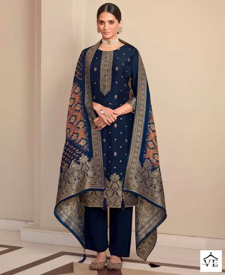 Zisa Arshi Vol 2 Dola Jacquard Wholesale Salwar Suit Catalog — Wholesale Salwar Suits, MPA wholesale from Surat — view 1
