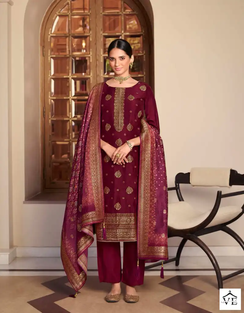Zisa Arshi Vol 2 Dola Jacquard Wholesale Salwar Suit Catalog — Wholesale Salwar Suits, MPA wholesale from Surat - Gallery Image 5