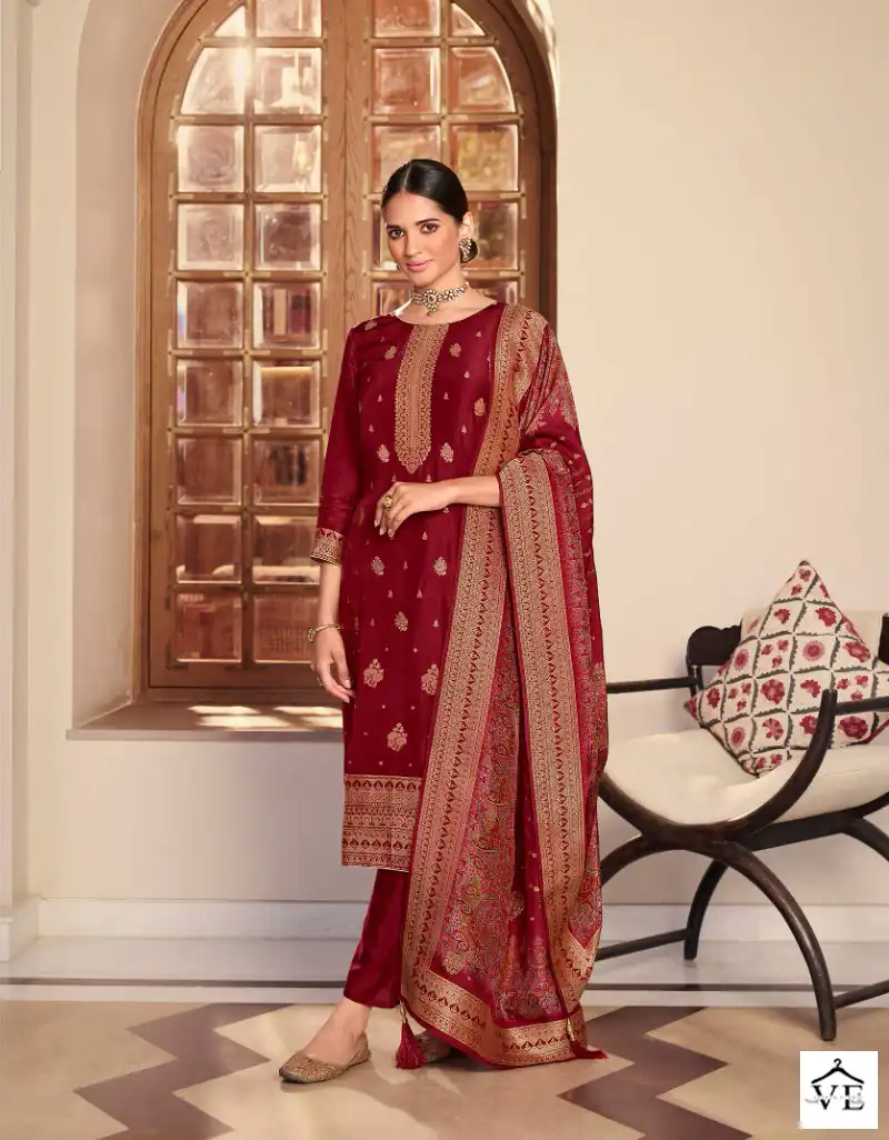 Zisa Arshi Vol 2 Dola Jacquard Wholesale Salwar Suit Catalog — Wholesale Salwar Suits, MPA wholesale from Surat - Gallery Image 2