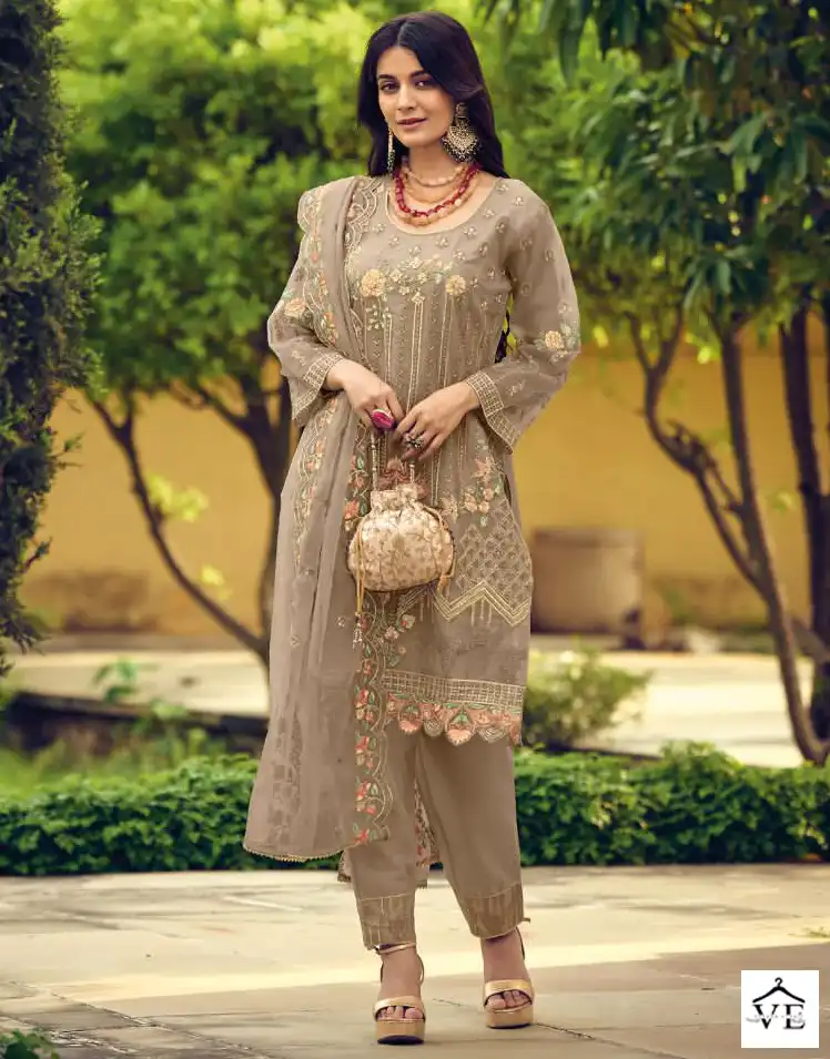 Vardan Ethnic Messi 10 Heavy Orgenga Wholesale Readymade Salwar Suit Catalog — Wholesale Salwar Suits, MPA wholesale from Surat — view 1