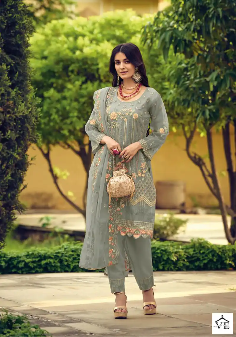 Vardan Ethnic Messi 10 Heavy Orgenga Wholesale Readymade Salwar Suit Catalog — Wholesale Salwar Suits, MPA wholesale from Surat - Gallery Image 3