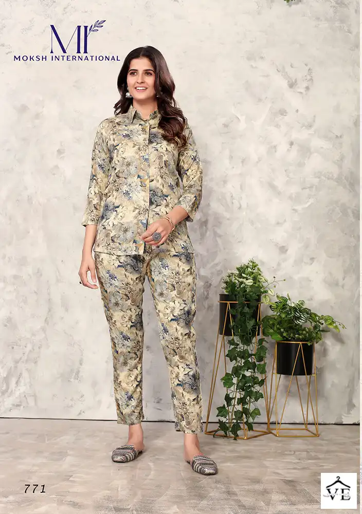 Moksh Riddhi Premium Rayon Wholesale Co-Ord Set Catalog — Wholesale Kurtis, MPA wholesale from Surat — view 5
