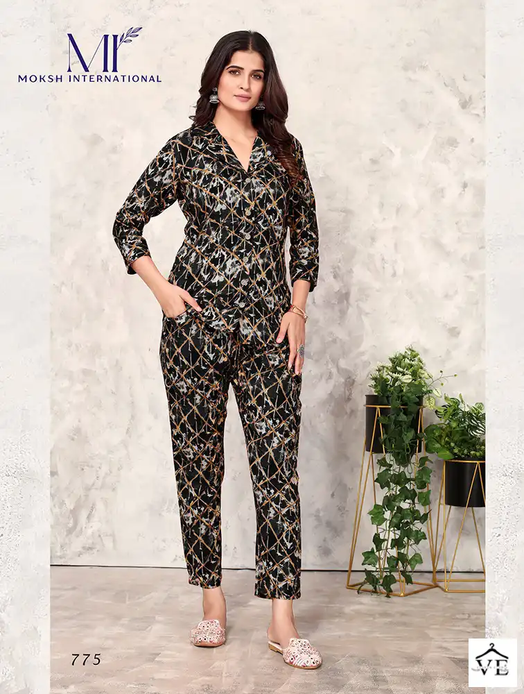 Moksh Riddhi Premium Rayon Wholesale Co-Ord Set Catalog — Wholesale Kurtis, MPA wholesale from Surat — view 6