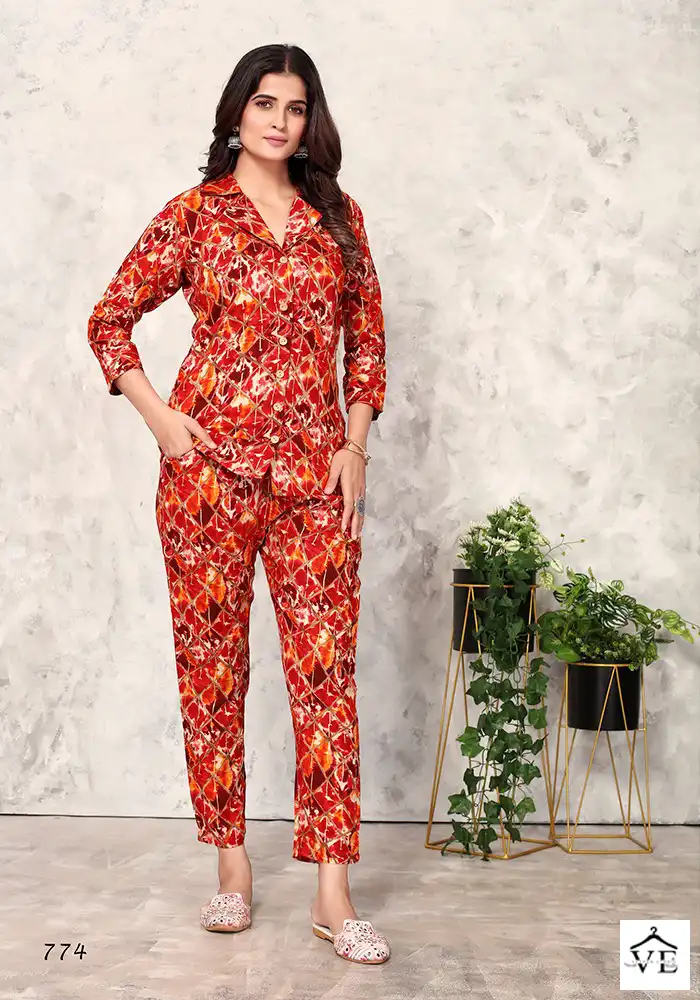 Moksh Riddhi Premium Rayon Wholesale Co-Ord Set Catalog — Wholesale Kurtis, MPA wholesale from Surat — view 2