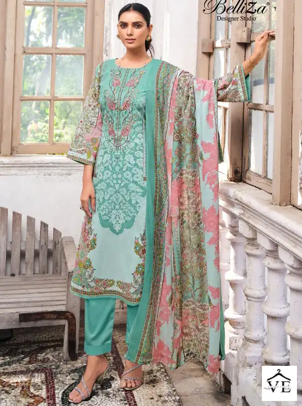 Belliza Designer Naira Vol 10 Cotton Wholesale Pakistani Salwar Suit Catalog — Wholesale Salwar Suits, Belliza Designer wholesale from Surat — view 1
