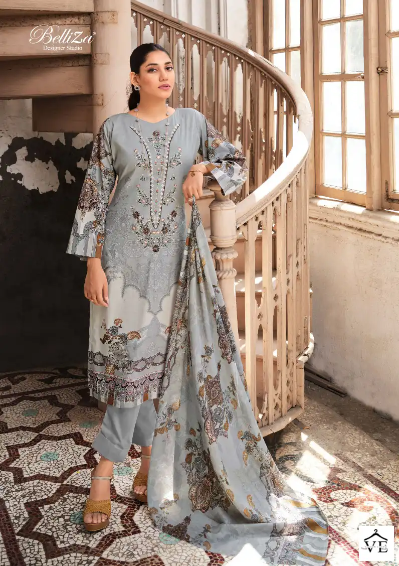 Belliza Designer Naira Vol 10 Cotton Wholesale Pakistani Salwar Suit Catalog — Wholesale Salwar Suits, Belliza Designer wholesale from Surat - Gallery Image 6