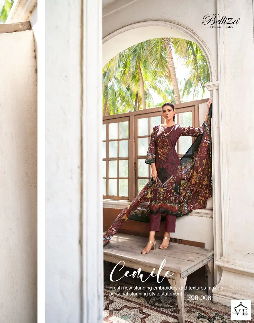 Belliza Naira Vol 10 100% Pure Cotton Wholesale Salwar Suit Catalog — Wholesale Salwar Suits, Belliza Designer wholesale from Surat - Gallery Image 2