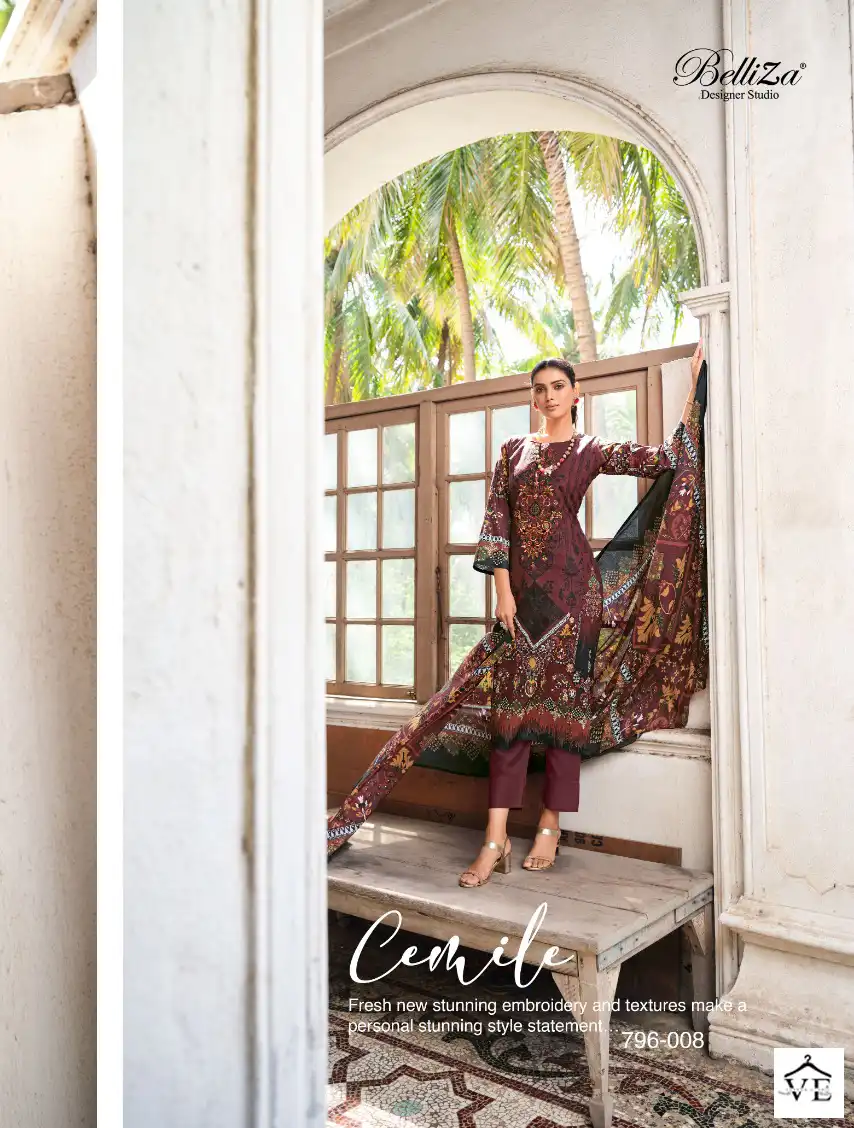 Belliza Designer Naira Vol 10 Cotton Wholesale Pakistani Salwar Suit Catalog — Wholesale Salwar Suits, Belliza Designer wholesale from Surat - Gallery Image 8