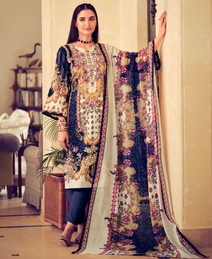 Belliza Designer Naira Vol 9 Cotton Wholesale Pakistani Salwar Suit Catalog — Wholesale Salwar Suits, Belliza Designer wholesale from Surat — view 1