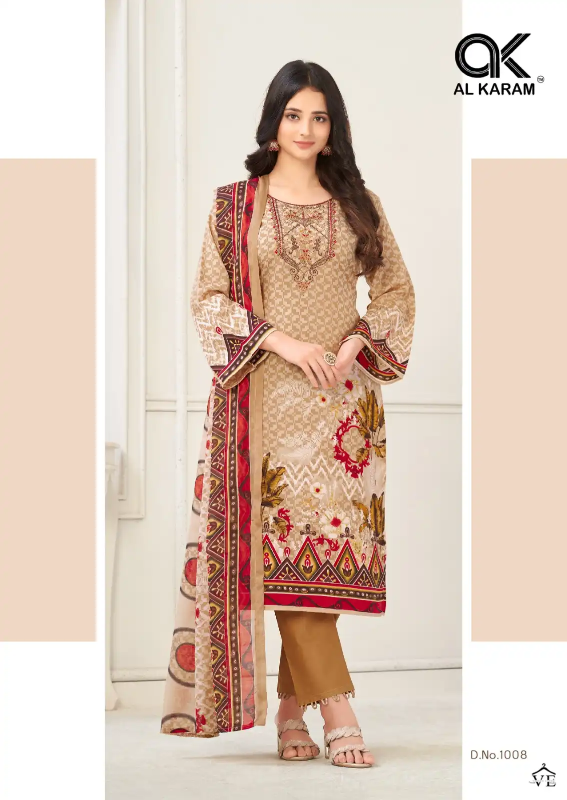 Al Karam Nairah Premium Soft Cotton Wholesale Pakistani Salwar Suit Catalog — Wholesale Salwar Suits, Alkaram wholesale from Surat - Gallery Image 2