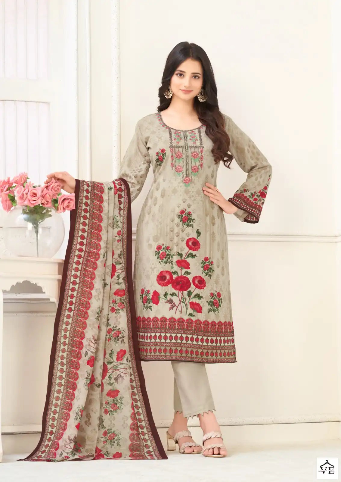 Al Karam Nairah Premium Soft Cotton Wholesale Pakistani Salwar Suit Catalog — Wholesale Salwar Suits, Alkaram wholesale from Surat - Gallery Image 4