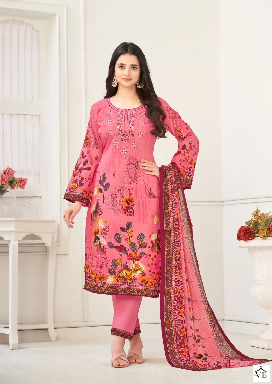 Al Karam Nairah Premium Soft Cotton Wholesale Pakistani Salwar Suit Catalog — Wholesale Salwar Suits, Alkaram wholesale from Surat - Gallery Image 6