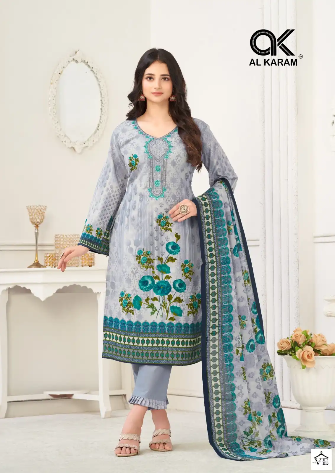 Al Karam Nairah Premium Soft Cotton Wholesale Pakistani Salwar Suit Catalog — Wholesale Salwar Suits, Alkaram wholesale from Surat - Gallery Image 7