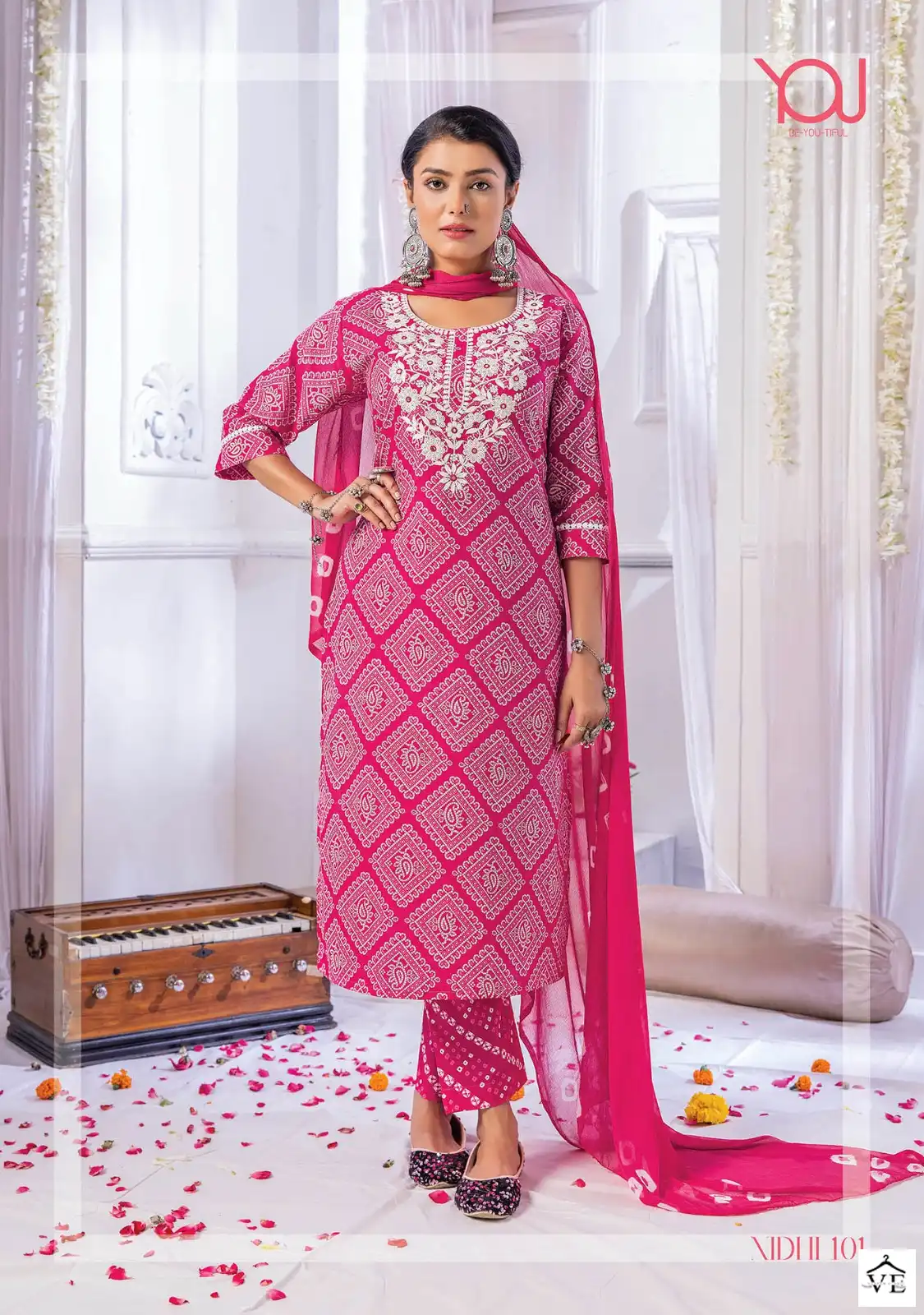 Wanna Nidhi Pure Cotton Cambric Wholesale Readymade Suits Catalog — Wholesale Salwar Suits, MPA wholesale from Surat - Gallery Image 4