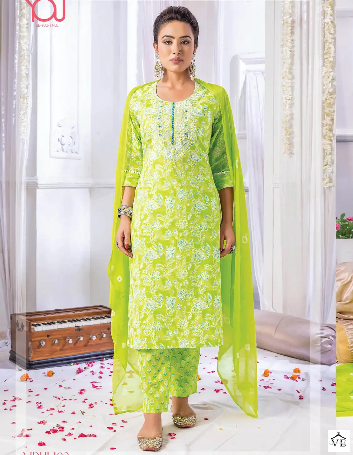Wanna Nidhi Pure Cotton Cambric Wholesale Readymade Suits Catalog — Wholesale Salwar Suits, MPA wholesale from Surat — view 1