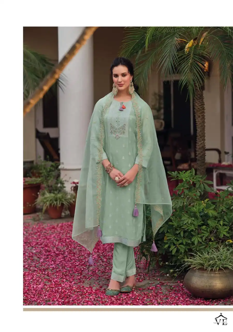 Kailee Fashion Niharika Pure Viscouse Muslin Wholesale Readymade Salwar Suit Catalog — Wholesale Salwar Suits, MPA wholesale from Surat - Gallery Image 4