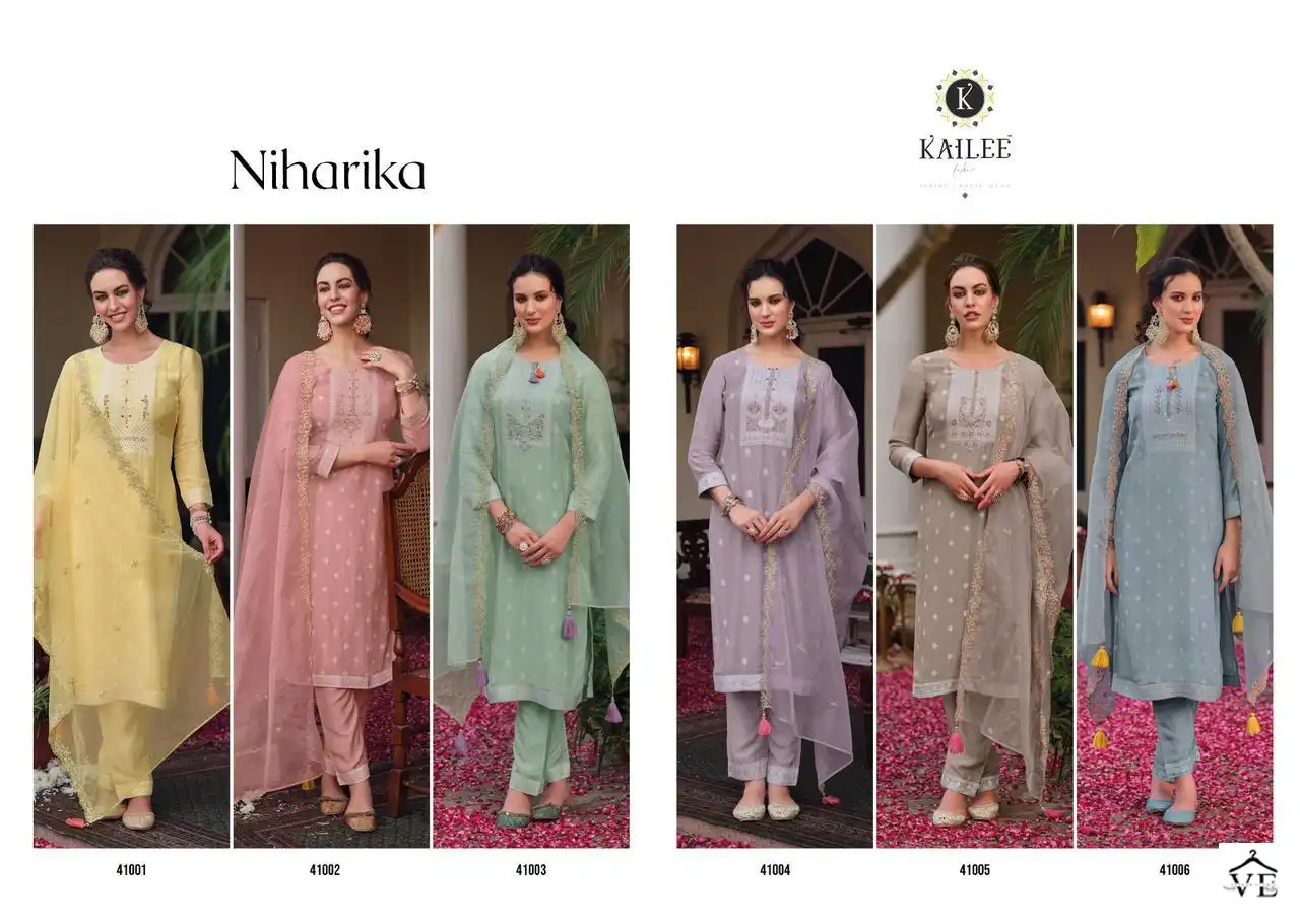 Kailee Fashion Niharika Pure Viscouse Muslin Wholesale Readymade Salwar Suit Catalog — Wholesale Salwar Suits, MPA wholesale from Surat — view 7