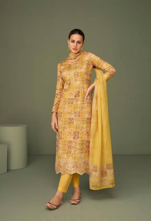 Mumtaz Arts Nisha Pure Lawn Camric Cotton Wholesale Pakistani Salwar Suit Catalog — Wholesale Salwar Suits, MPA wholesale from Surat - Gallery Image 2