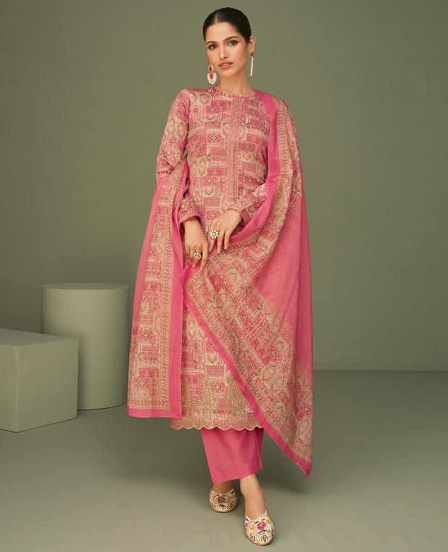 Mumtaz Arts Nisha Pure Lawn Camric Cotton Wholesale Pakistani Salwar Suit Catalog — Wholesale Salwar Suits, MPA wholesale from Surat — view 1