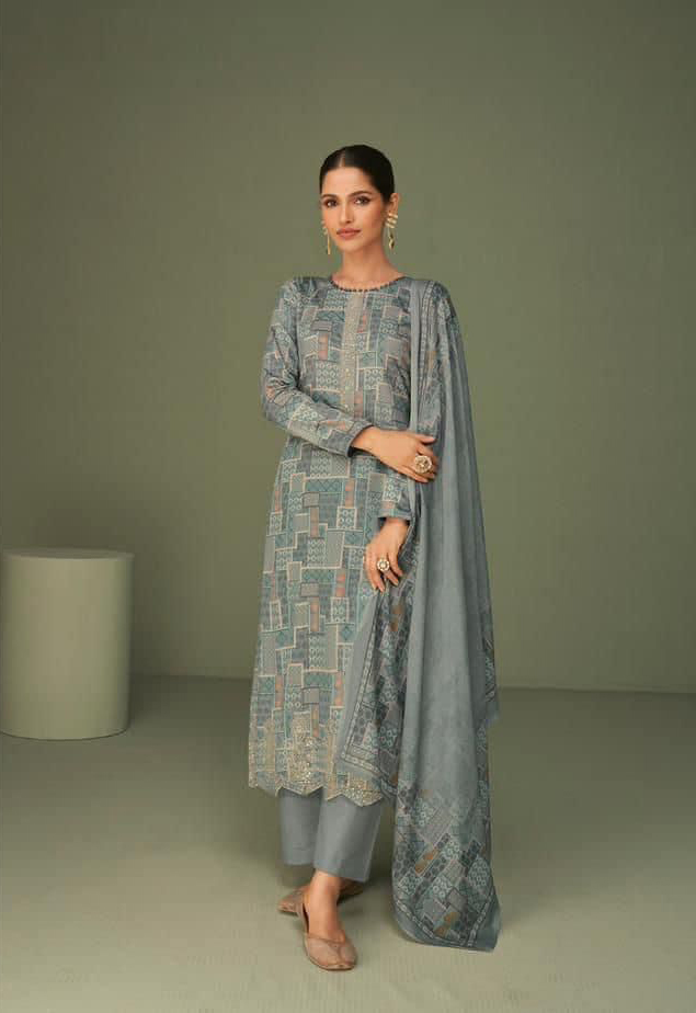 Mumtaz Arts Nisha Pure Lawn Camric Cotton Wholesale Pakistani Salwar Suit Catalog — Wholesale Salwar Suits, MPA wholesale from Surat - Gallery Image 6