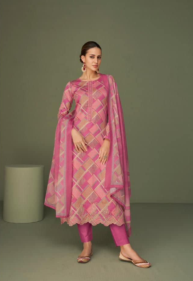 Mumtaz Arts Nisha Pure Lawn Camric Cotton Wholesale Pakistani Salwar Suit Catalog — Wholesale Salwar Suits, MPA wholesale from Surat - Gallery Image 8