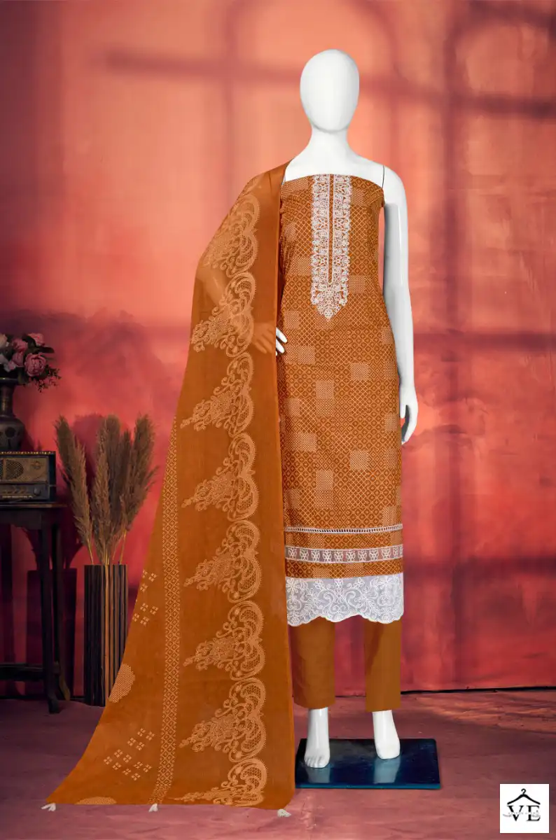 Bipson Nissan 2214 Pure Cotton Wholesale Salwar Suit Catalog — Wholesale Salwar Suits, MPA wholesale from Surat - Gallery Image 2