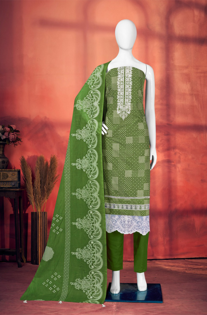 Bipson Nissan 2214 Pure Cotton Wholesale Salwar Suit Catalog — Wholesale Salwar Suits, MPA wholesale from Surat - Gallery Image 4