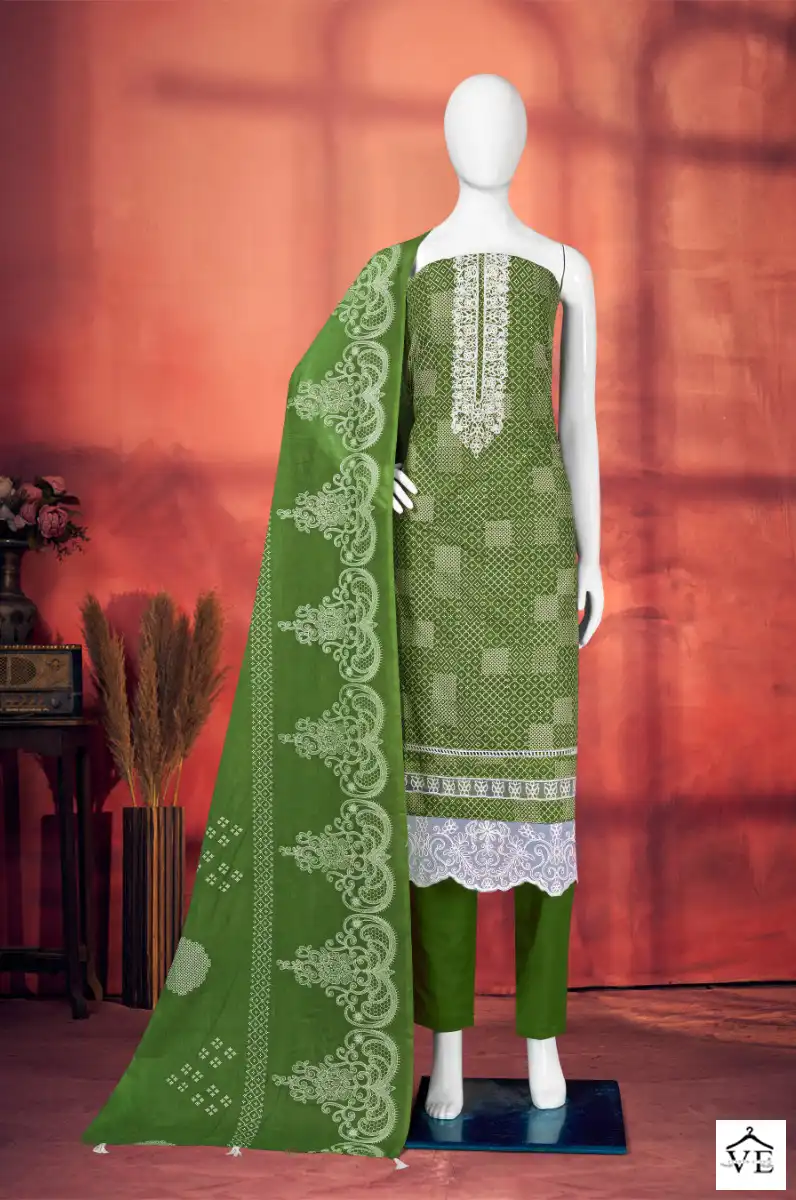 Bipson Nissan 2214 Pure Cotton Wholesale Salwar Suit Catalog — Wholesale Salwar Suits, MPA wholesale from Surat - Gallery Image 4