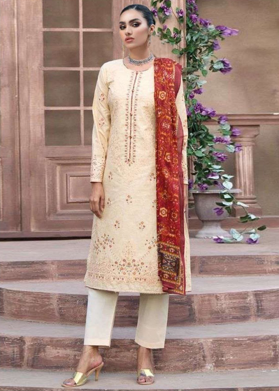 Noor Jahan Nj 20 Semi Lawn Cotton Wholesale Pakistani Salwar Suit Catalog — Wholesale Salwar Suits, MPA wholesale from Surat — view 1