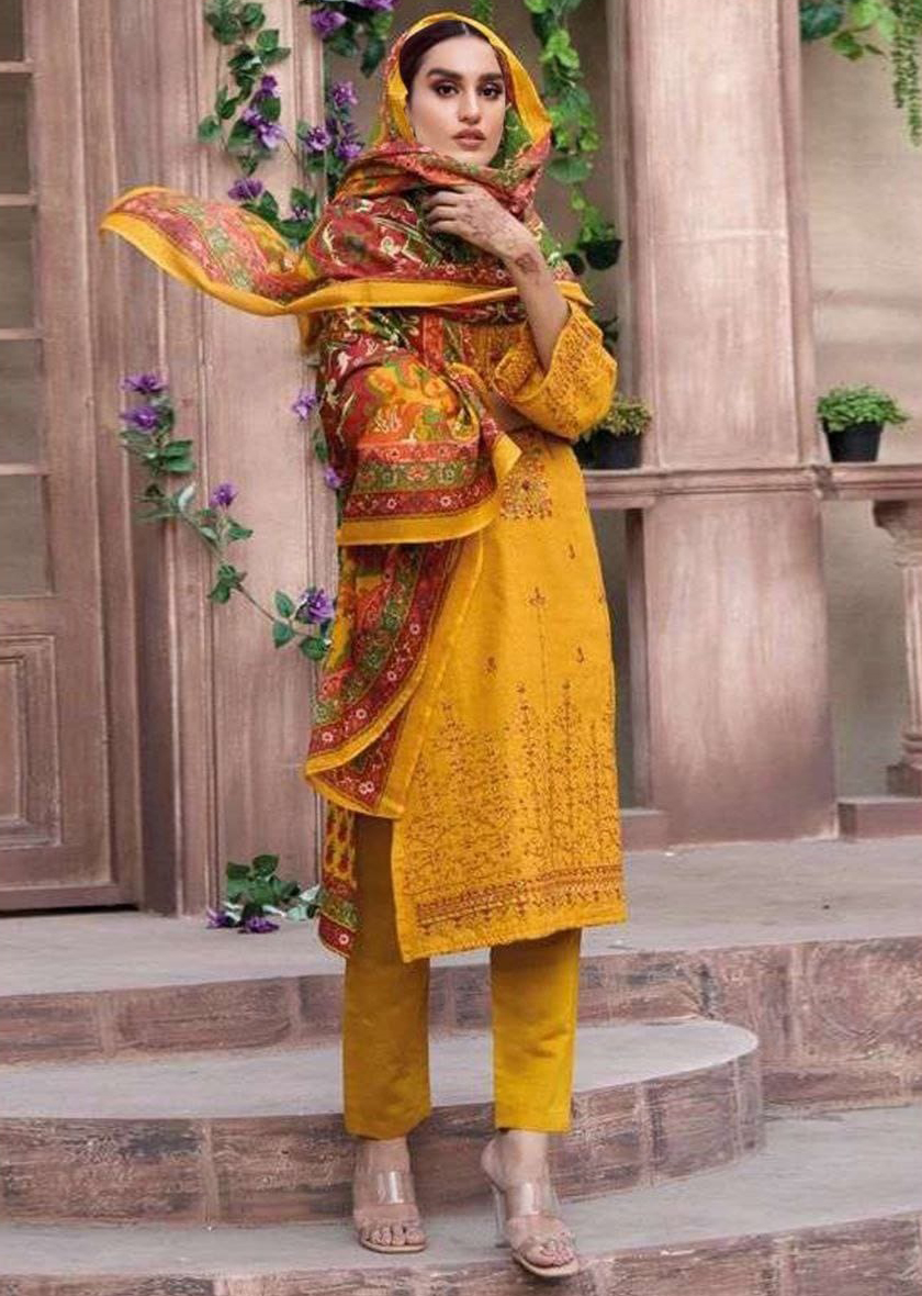 Noor Jahan Nj 21 Semi Lawn Cotton Wholesale Pakistani Salwar Suit Catalog — Wholesale Salwar Suits, MPA wholesale from Surat — view 1