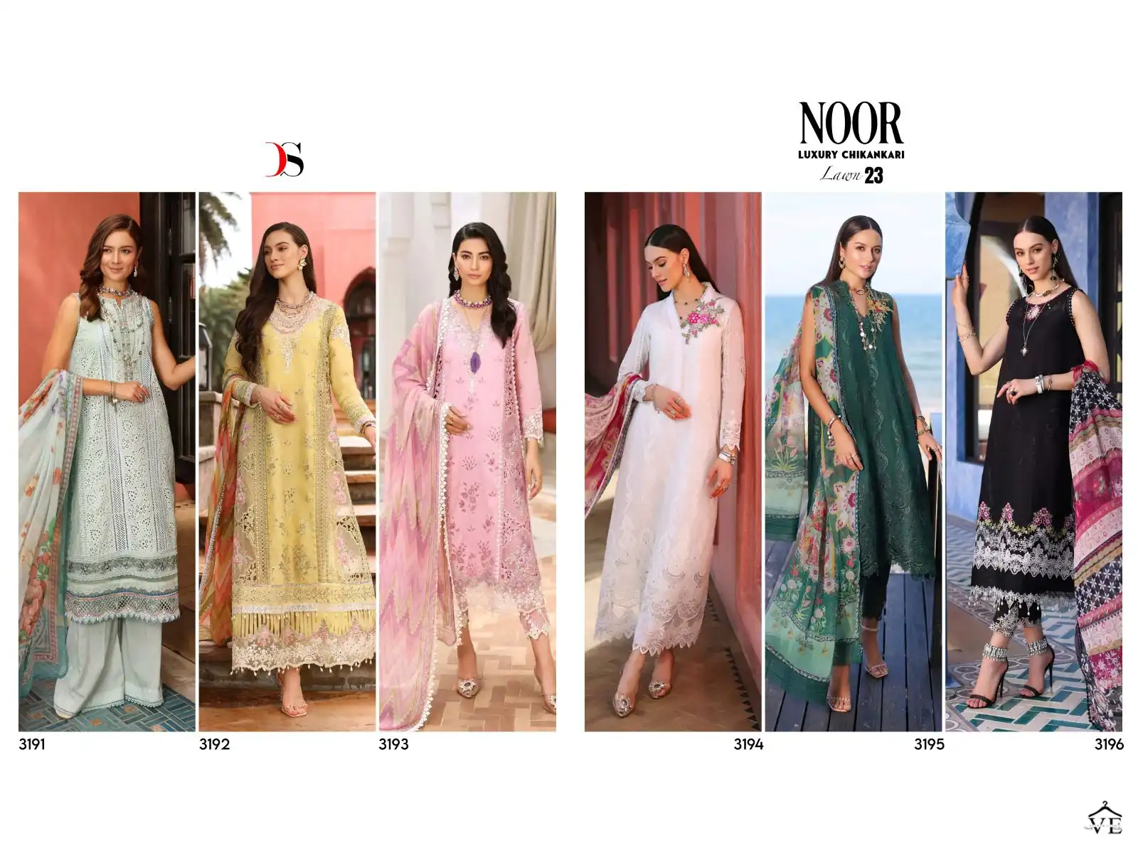 Deepsy Suits Noor Luxury Chikankari Lawn 23 Cotton Wholesale Pakistani Salwar Suit Catalog — Wholesale Salwar Suits, MPA wholesale from Surat — view 7