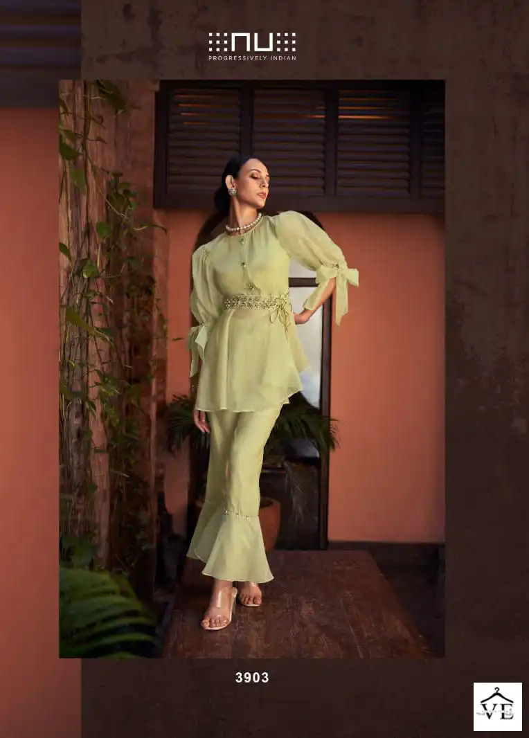Nu Vol 39 Pure Viscose Organza Wholesale Co-Ord Set Catalog — Wholesale Kurtis, MPA wholesale from Surat — view 3