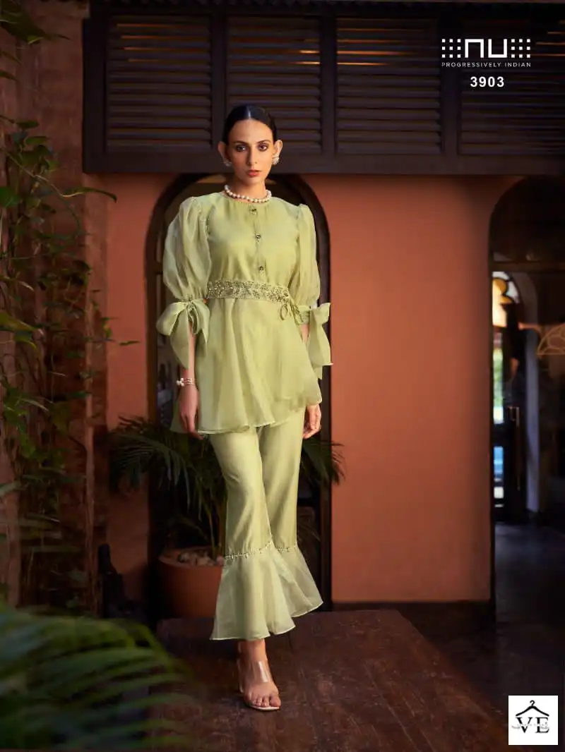 Nu Vol 39 Pure Viscose Organza Wholesale Co-Ord Set Catalog — Wholesale Kurtis, MPA wholesale from Surat — view 5