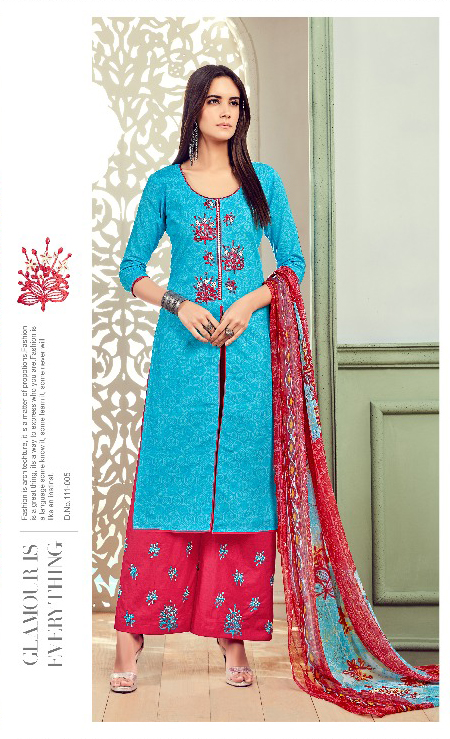 Belliza Designer Nafisa Cotton Wholesale Salwar Suit Catalog — Wholesale Salwar Suits, Belliza Designer wholesale from Surat - Gallery Image 9