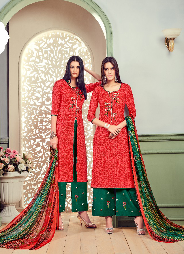 Belliza Designer Nafisa Cotton Wholesale Salwar Suit Catalog — Wholesale Salwar Suits, Belliza Designer wholesale from Surat - Gallery Image 2