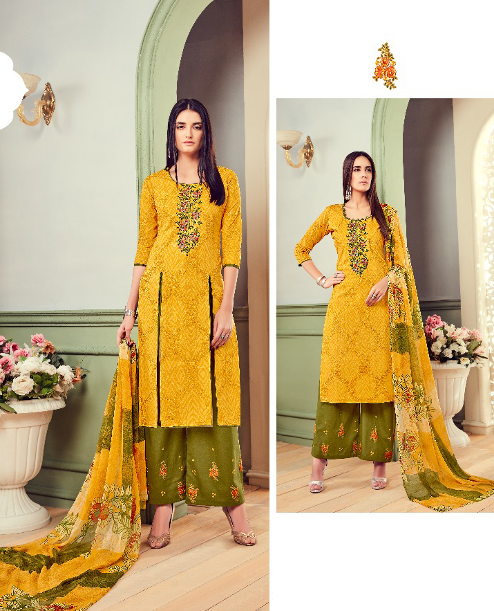 Belliza Designer Nafisa Cotton Wholesale Salwar Suit Catalog — Wholesale Salwar Suits, Belliza Designer wholesale from Surat - Gallery Image 3