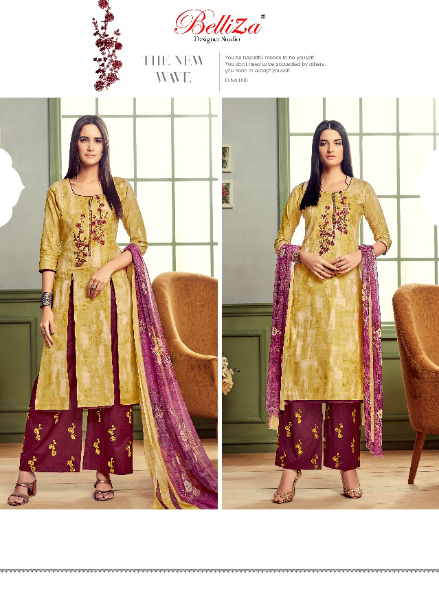 Belliza Designer Nafisa Cotton Wholesale Salwar Suit Catalog — Wholesale Salwar Suits, Belliza Designer wholesale from Surat - Gallery Image 4