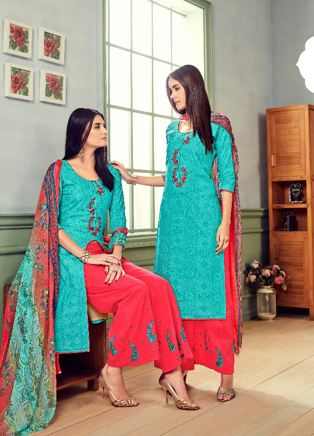 Belliza Designer Nafisa Cotton Wholesale Salwar Suit Catalog — Wholesale Salwar Suits, Belliza Designer wholesale from Surat - Gallery Image 5