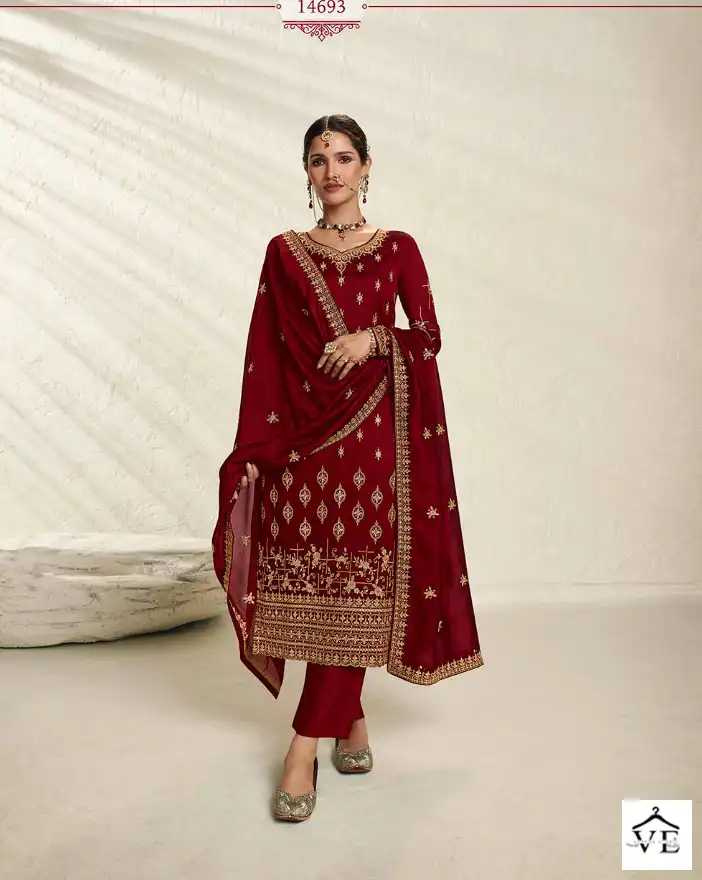 Zisa Nargis2 Blooming Silk Georgette Wholesale Designer Salwar Suit Catalog — Wholesale Salwar Suits, MPA wholesale from Surat - Gallery Image 3