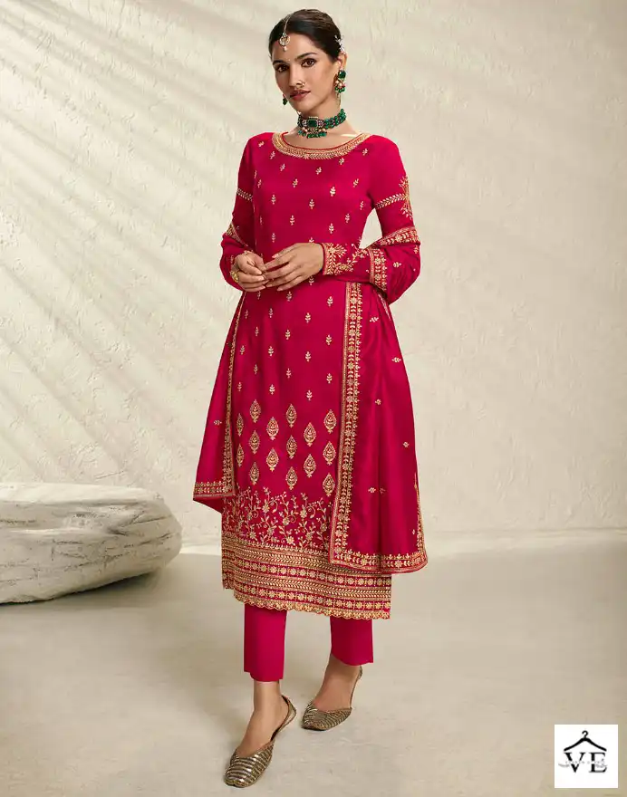 Zisa Nargis2 Blooming Silk Georgette Wholesale Designer Salwar Suit Catalog — Wholesale Salwar Suits, MPA wholesale from Surat — view 1