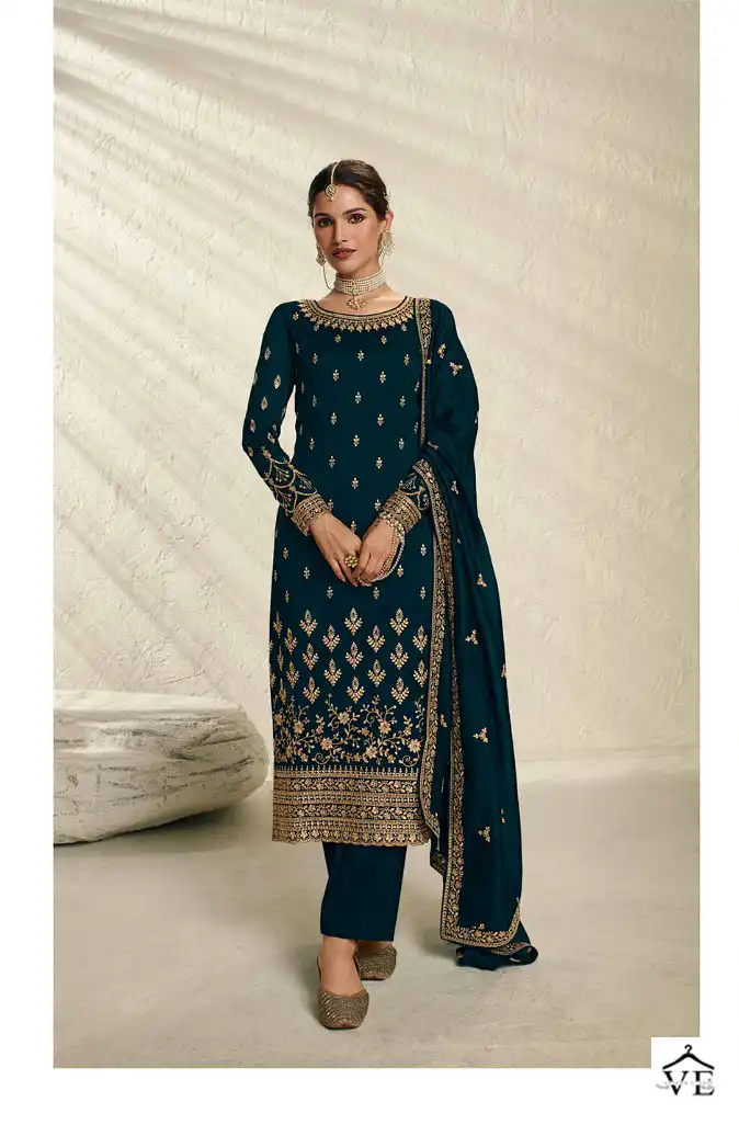Zisa Nargis2 Blooming Silk Georgette Wholesale Designer Salwar Suit Catalog — Wholesale Salwar Suits, MPA wholesale from Surat - Gallery Image 5
