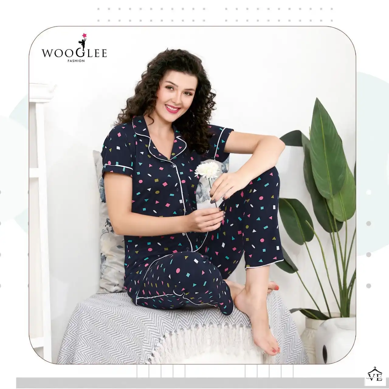 Wooglee Night Out Vol 2 170 Gsm Hosiery Cotton Wholesale Night Wear Catalog — Wholesale, MPA wholesale from Surat — view 7