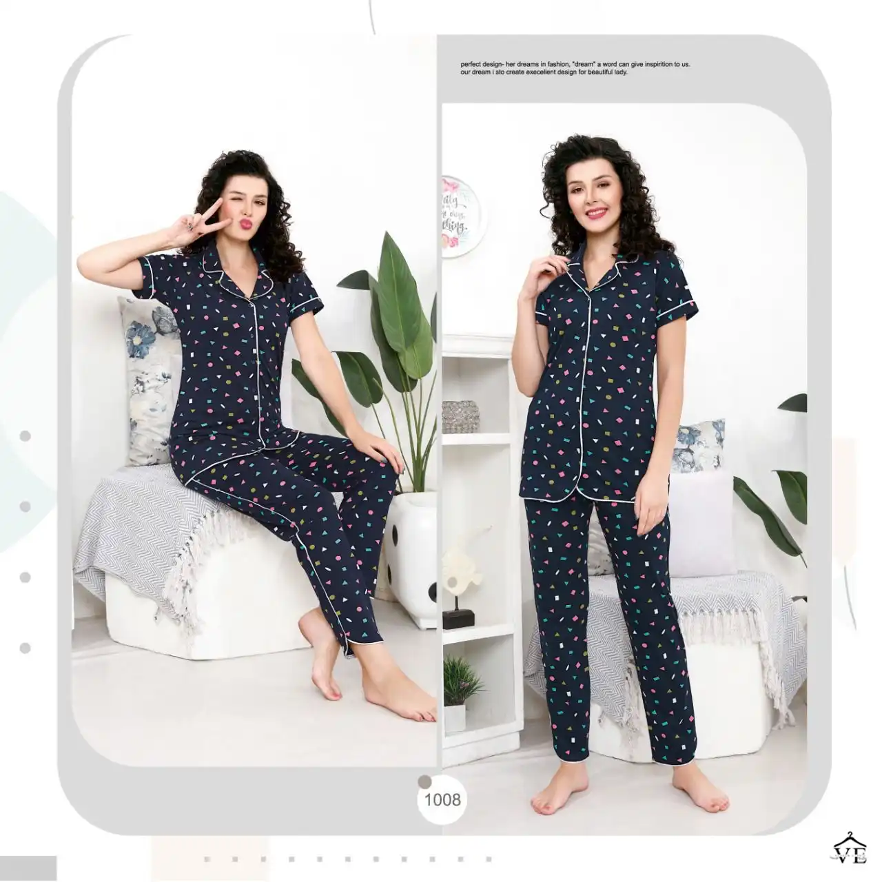 Wooglee Night Out Vol 2 170 Gsm Hosiery Cotton Wholesale Night Wear Catalog — Wholesale, MPA wholesale from Surat — view 10