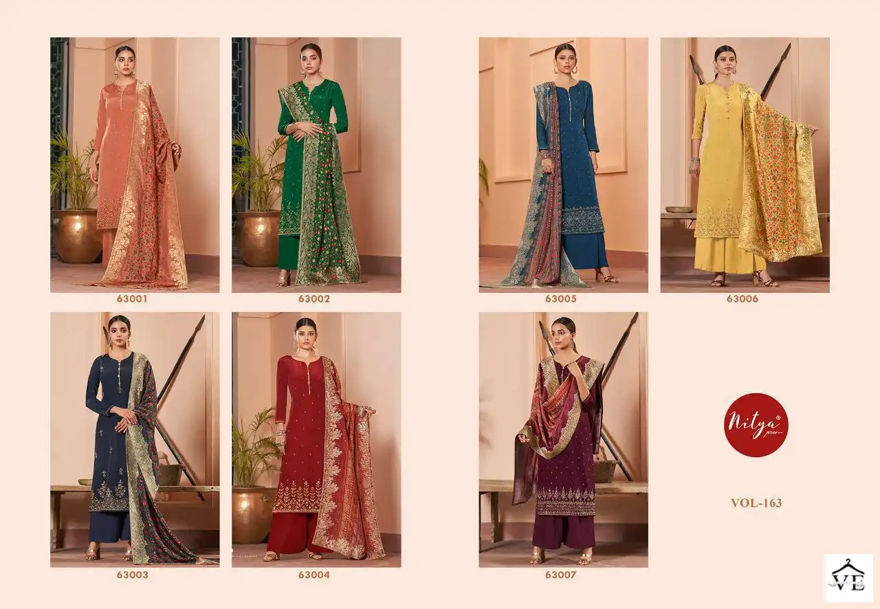 Lt Nitya Vol Natural Crepe Wholesale Designer Salwar Suits Catalog — Wholesale Salwar Suits, MPA wholesale from Surat — Photo 8