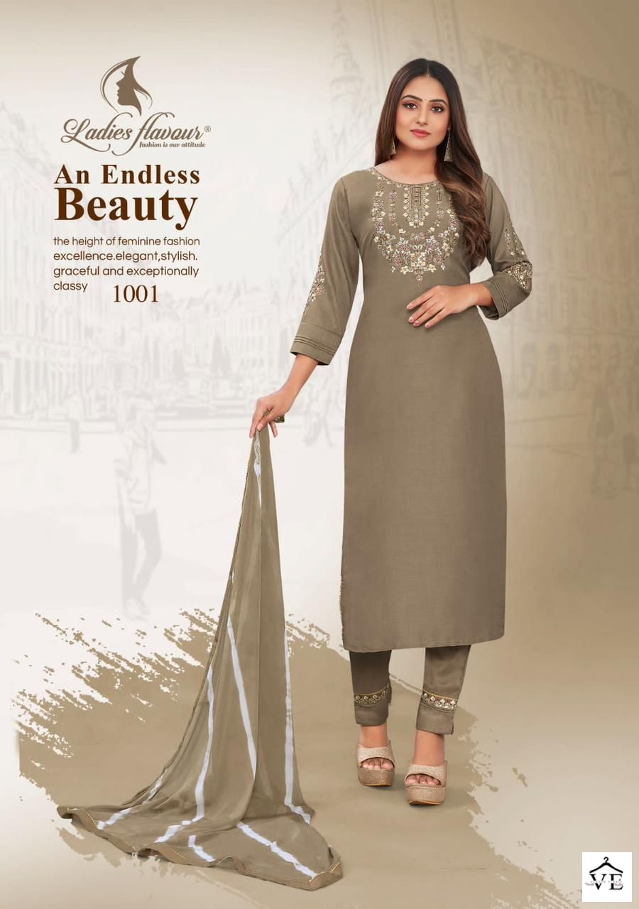 Ladies Flavour Noori Heavy Chinon Wholesale Readymade Suits Catalog — Wholesale Salwar Suits, MPA wholesale from Surat - Gallery Image 2