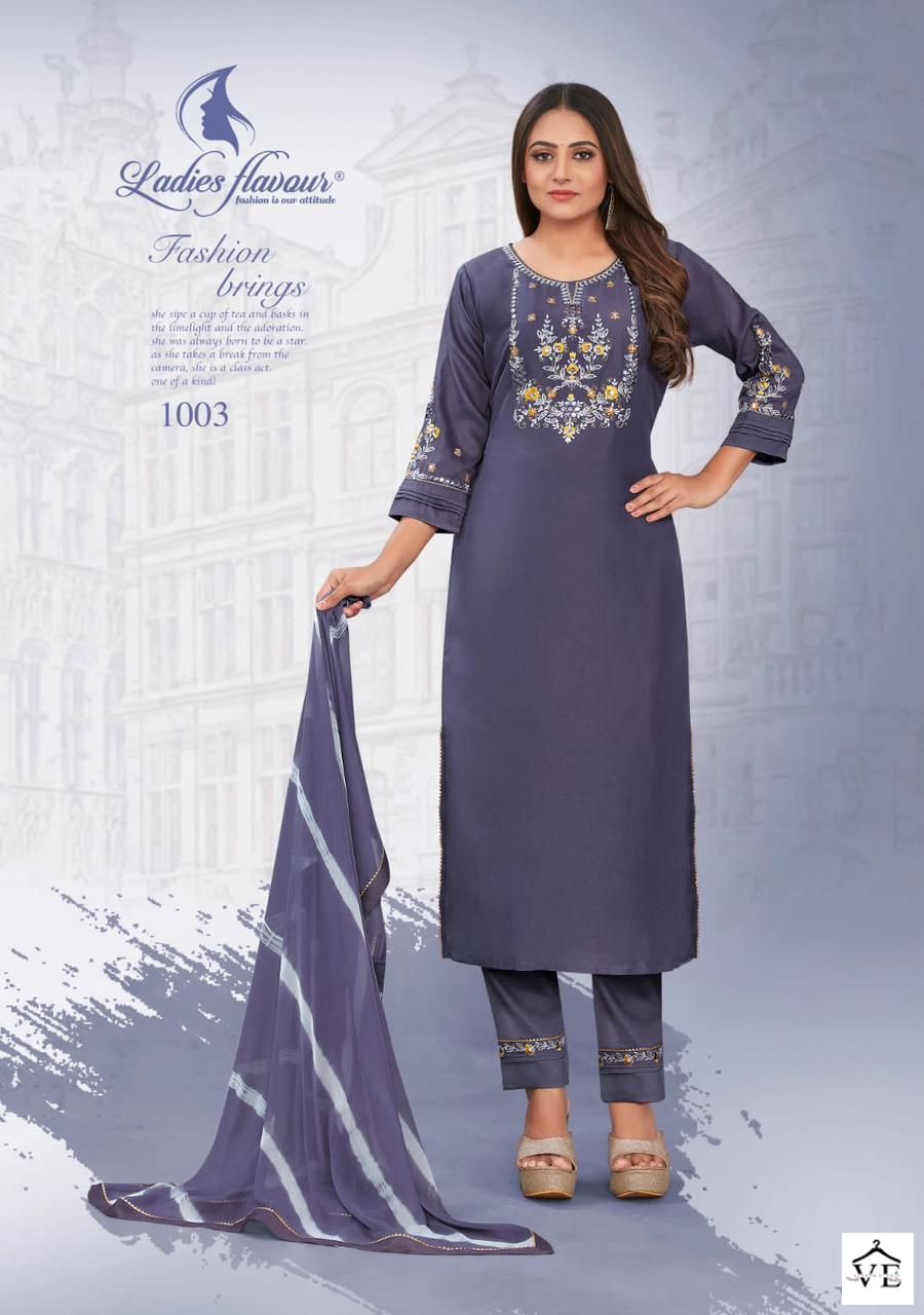 Ladies Flavour Noori Heavy Chinon Wholesale Readymade Suits Catalog — Wholesale Salwar Suits, MPA wholesale from Surat - Gallery Image 3
