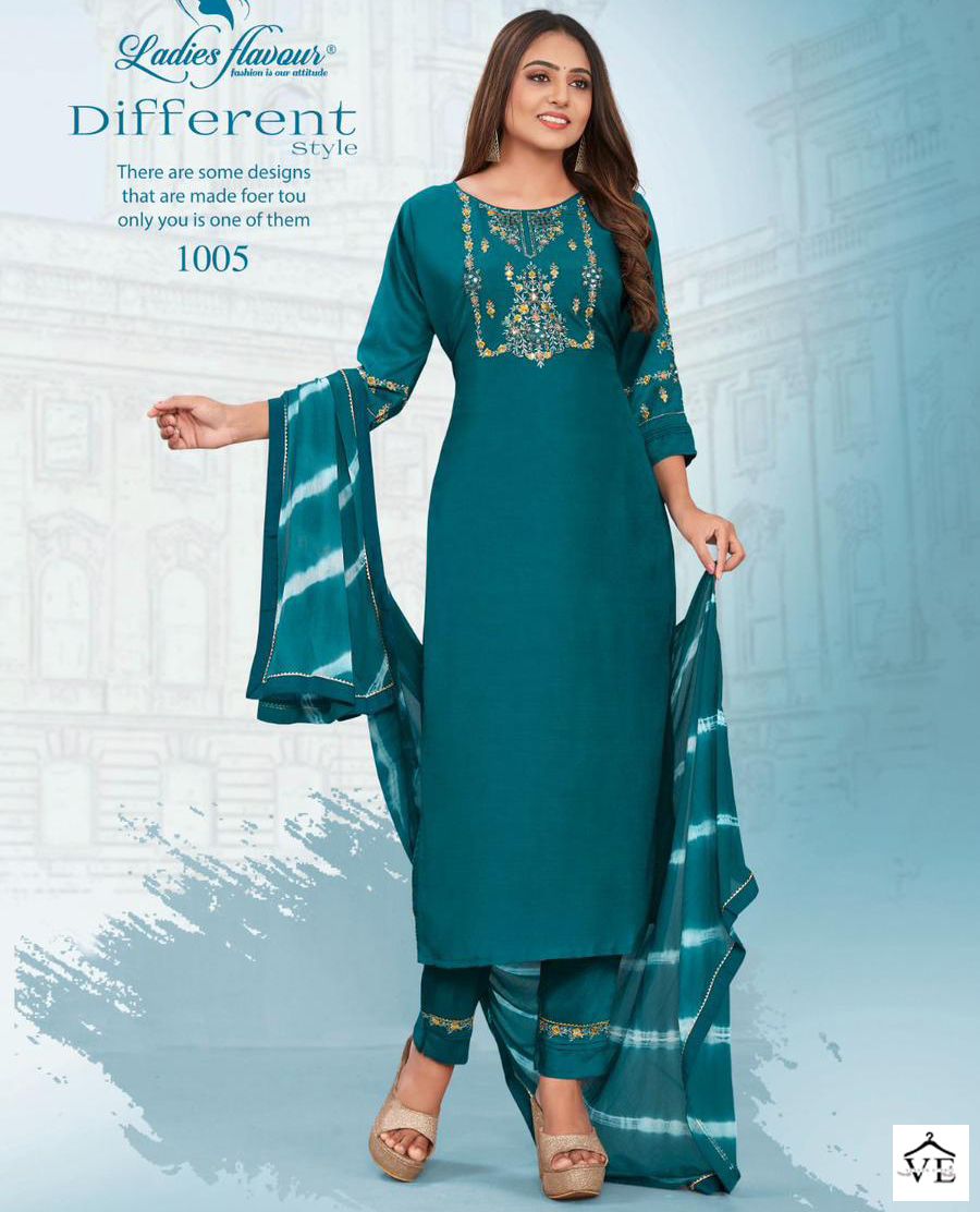 Ladies Flavour Noori Heavy Chinon Wholesale Readymade Suits Catalog — Wholesale Salwar Suits, MPA wholesale from Surat — view 1