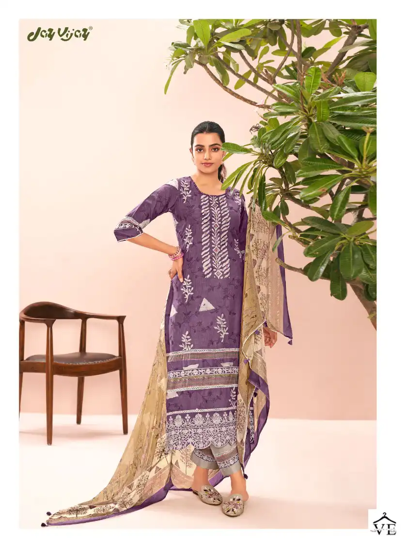 Jayvijay Oksana Vol 2 Pure Cotton Wholesale Designer Salwar Suit Catalog — Wholesale Salwar Suits, MPA wholesale from Surat - Gallery Image 2